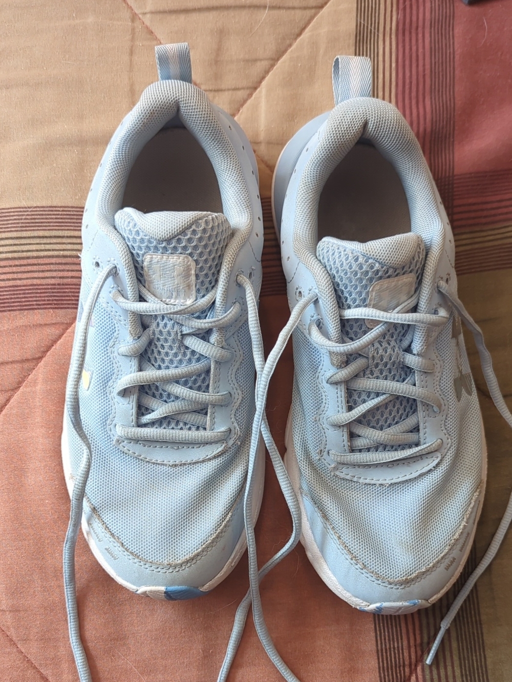 Under Armour Light Blue Kids Athletic Sneakers